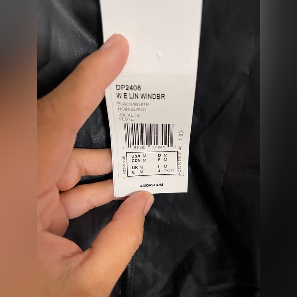 Adidas Women's Essentials Linear Windbreaker Jacket - Picture 7 of 9
